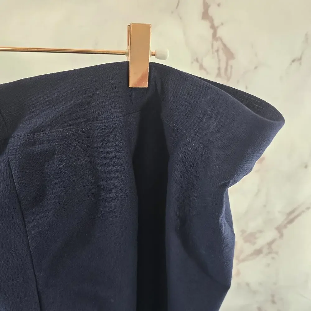 Eileen Fisher Pants Womens XL Navy Blue Stretch Pull On High Rise Crepe Viscose - Picture 11 of 12